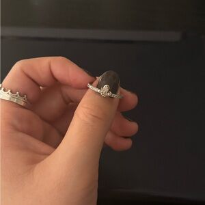 Pandora Butterfly Ring with Crystal Detail